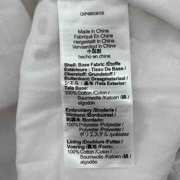 Madewell Embroidered Tank Midi Dress in Poplin size 6 NWT NS131 - Picture 9 of 12